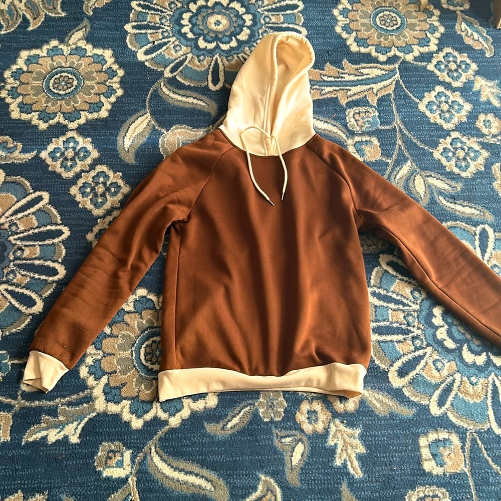Brown and beige Men’s hoodie